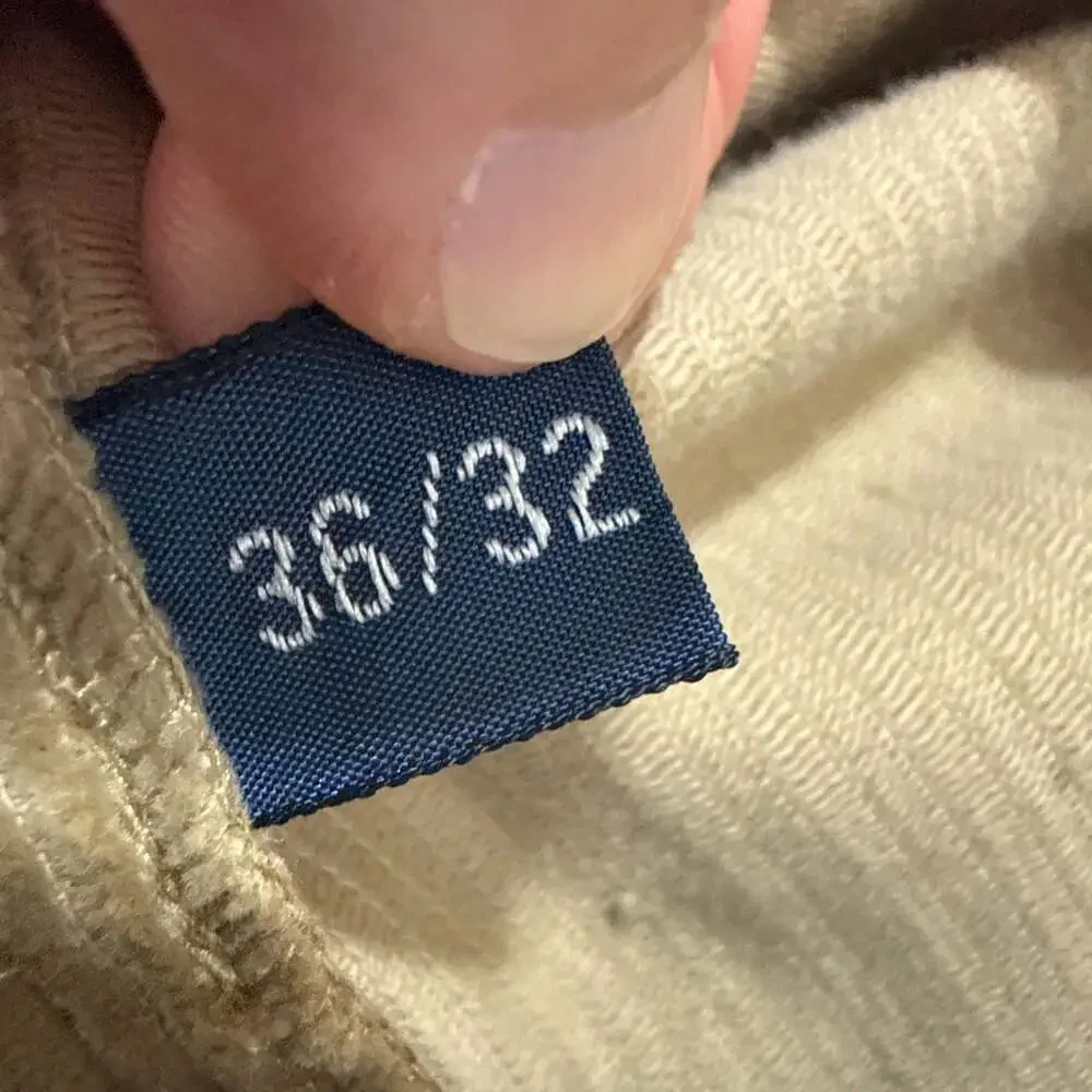 Polo Ralph Lauren‎ Corduroy Pants Mens 36x32 Tan PHLP Straight Fit EUC
